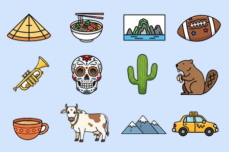 Guess the Country by Emojis Quiz